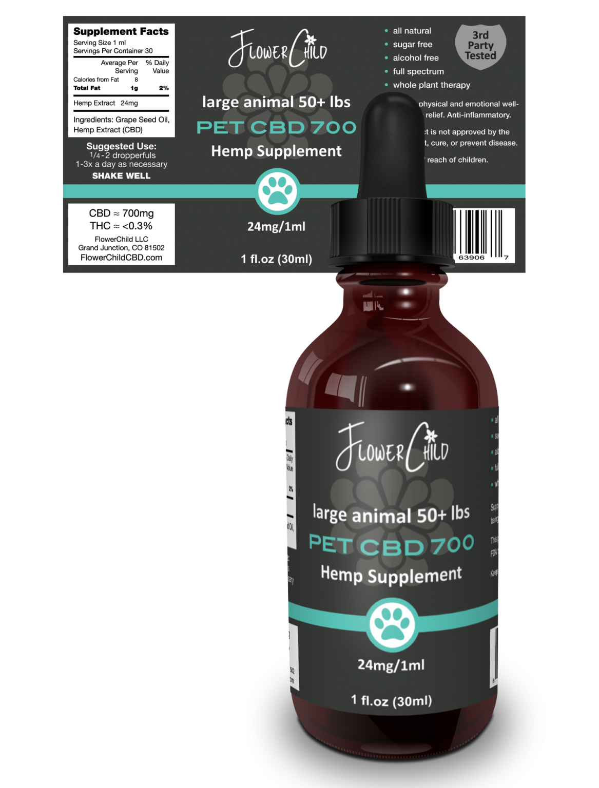 Pet CBD Oil 700 Tincture